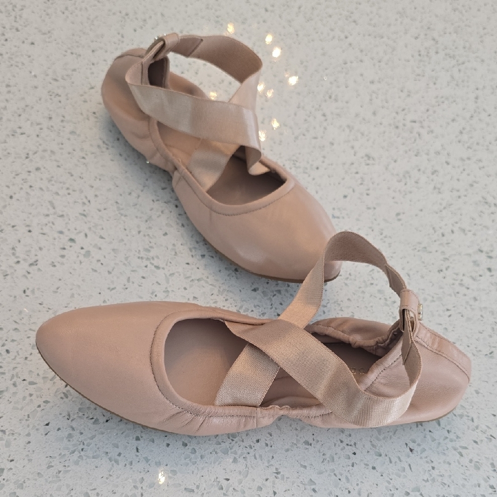Taryn Rose Edina Leather Ballet Flats - 8
